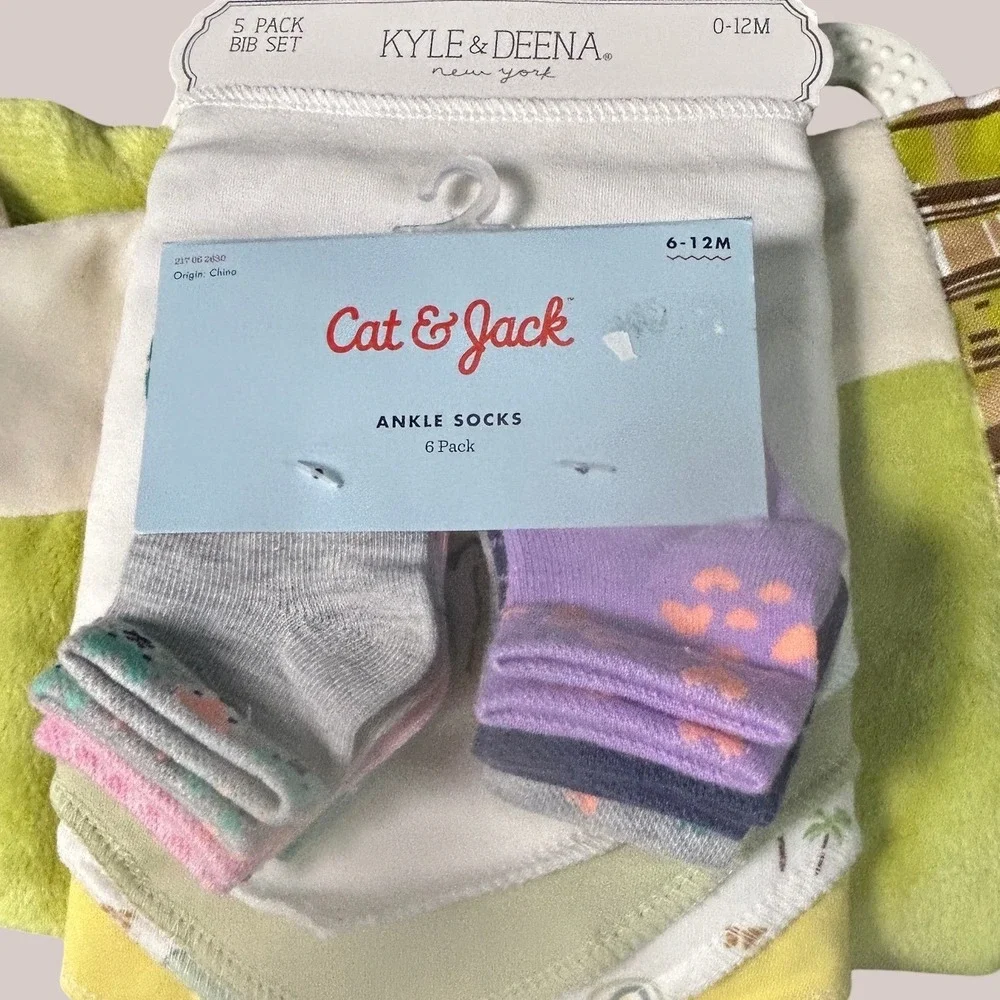 Zak & Zoey Cat & Jack Kyle & Deena Baby Essentials Bundle 0-12M NWT